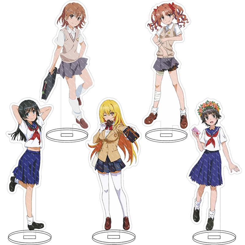 Free Anime Merchandise - 16CMアニメフィギュア 機動戦士レールガン ‌ 御坂美琴 白井黒子 宇髄かずら