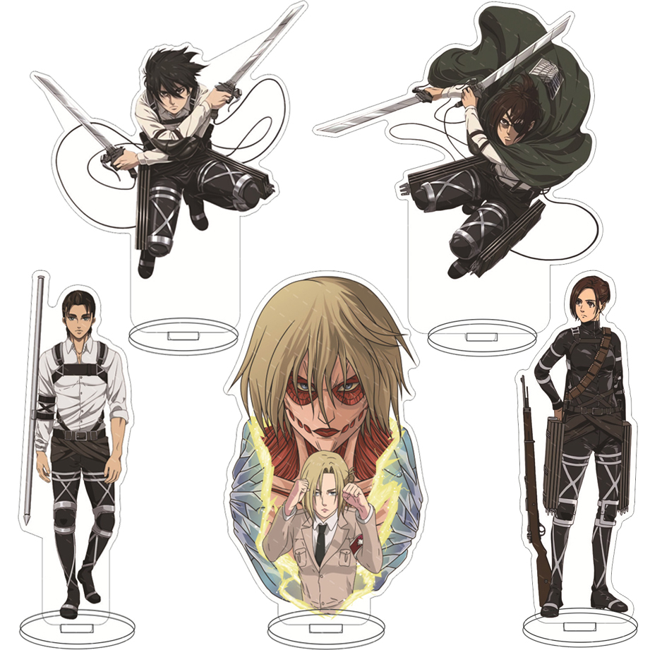 Free Anime Merchandise - 16CMアニメフィギュア ‌ 進撃の巨人 エレン・イェーガー ミカサ・アッカーマン アルミン・アルレルト