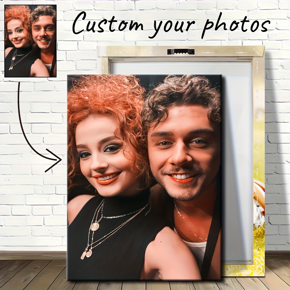 Art Print Framed - カスタムキャンバスウォールアート額装、お気に入りの写真の印刷、パーソナライズされた写真、アート写真、家族写真、友人写真