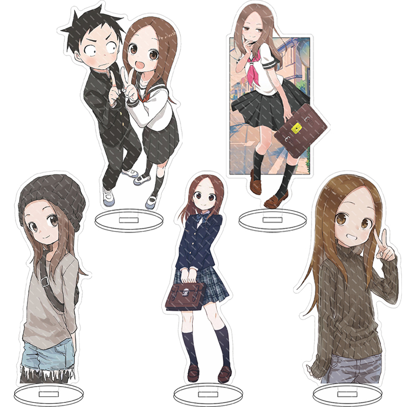 Free Anime Merchandise - 16 センチメートルアニメフィギュアからかい上手の高木さん西片高木コスアクリルスタンド装飾品かわいいクリスマスギフト