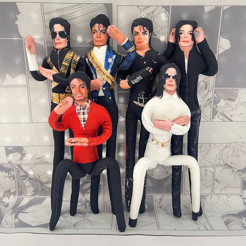Anime Fan Merchandise - マイケル・ジャクソン可動関節ぬいぐるみアニメコスプレ小道具アクションフィギュアホームルーム装飾グッズファンへのギフト
