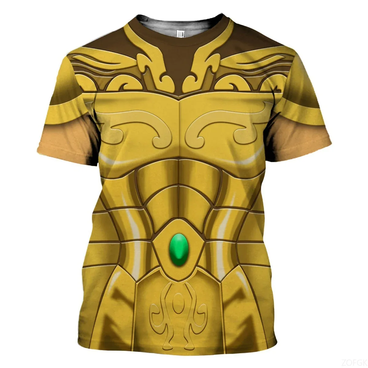 Anime Merchandise Online - 3D ファッション新漫画アニメ聖闘士星矢プリント半袖夏カジュアル快適なラウンドネック Tシャツ
