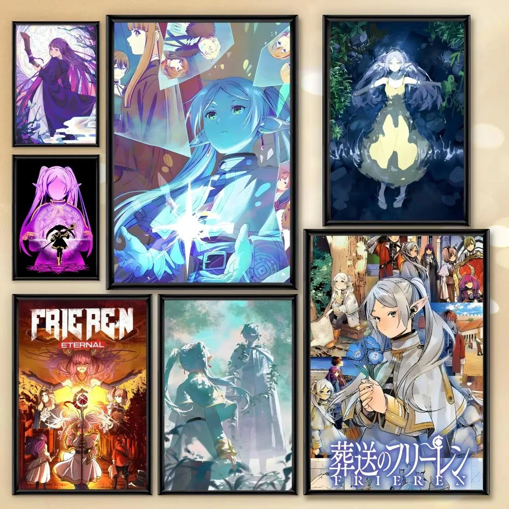 Frieren Anime Merchandise - DIY数字油絵 アニメ フリーレン 数字塗り絵 アクリルキット ホームデコレーションギフト