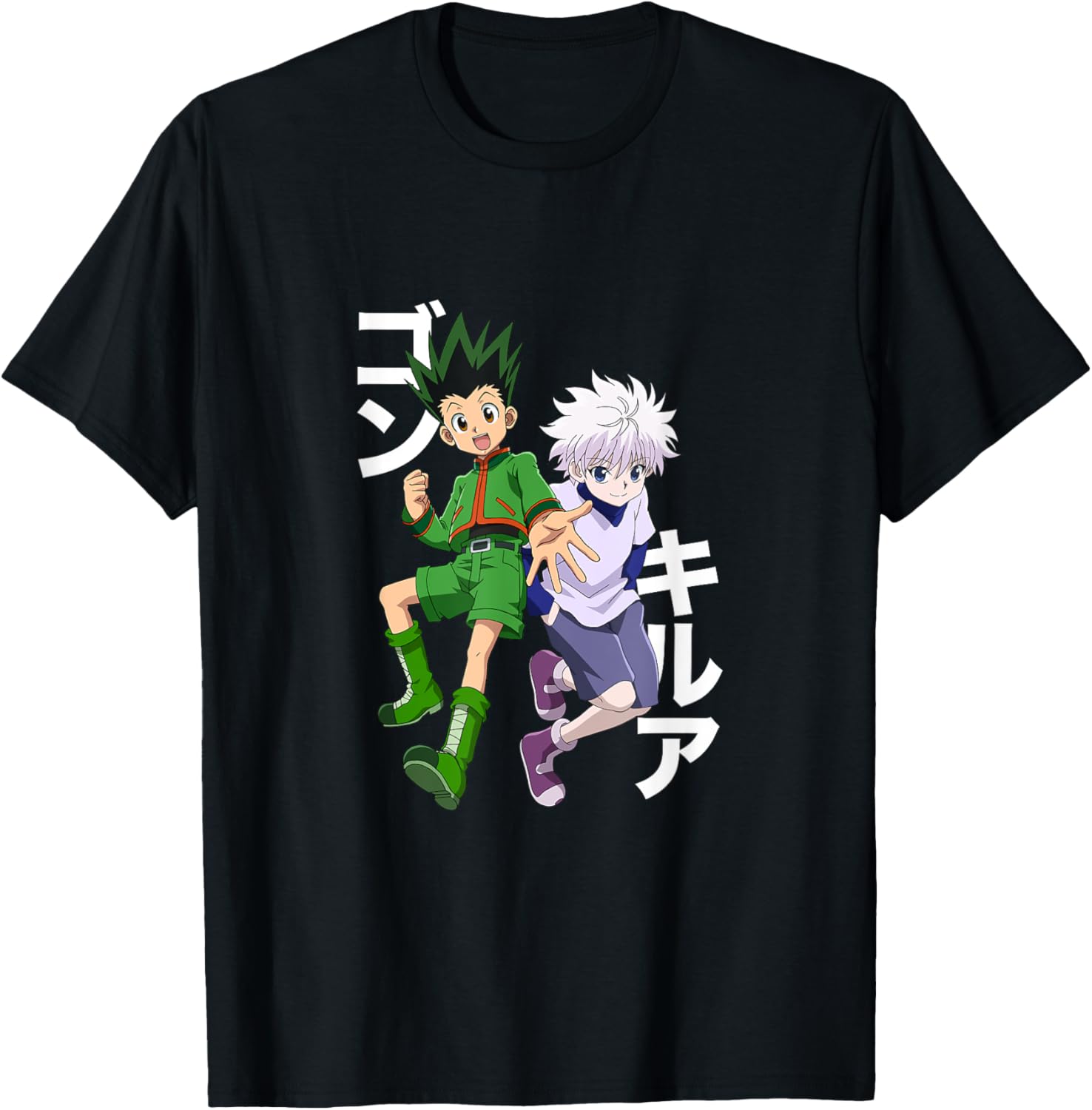 Anime Merchandise Online - Hunter x Hunter Gon and Killuaの日本のユニセックスTシャツ,カスタムプリントストリートウェア