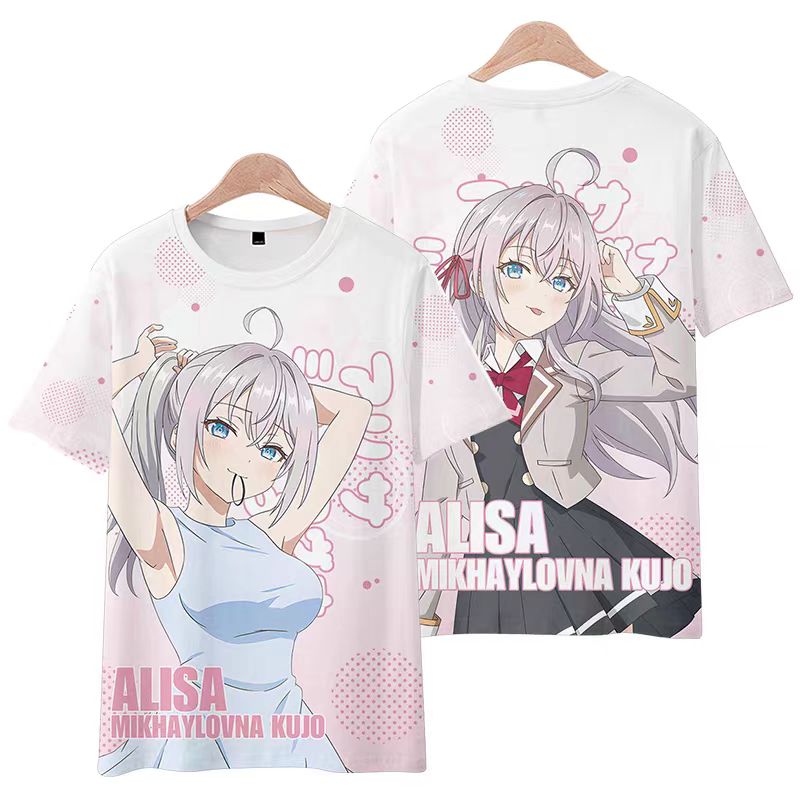 Anime Merchandise Online - 2025年新発売 アニメ周辺機器 快適な3Dプリント ラウンドネック サマー 半袖