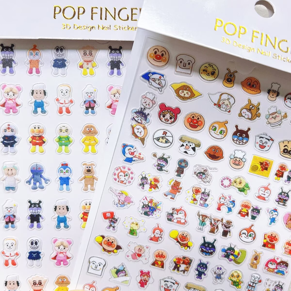 Anime Merchandise Nepal - 5/10 個漫画アニメアンパンマンネイルアートステッカーノートブックプランナーデカール 5D エンボスネイルステッカー