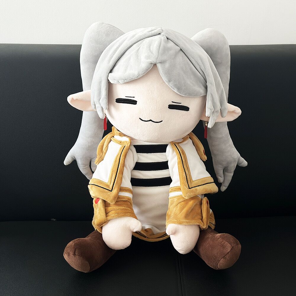 Frieren Anime Merchandise - 75 センチメートルフリーレンぬいぐるみ葬儀でエルフフリーレンぬいぐるみ綿ぬいぐるみかわいいフィギュアアニメ周辺家の装飾工芸品