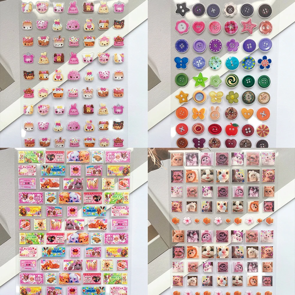Anime Merchandise Nepal - ミニ Pvc 面白い猫ポスター商品ステッカーネイルアート漫画かわいいデカール文房具電話ラップトップ荷物落書き電話ケースステッカー