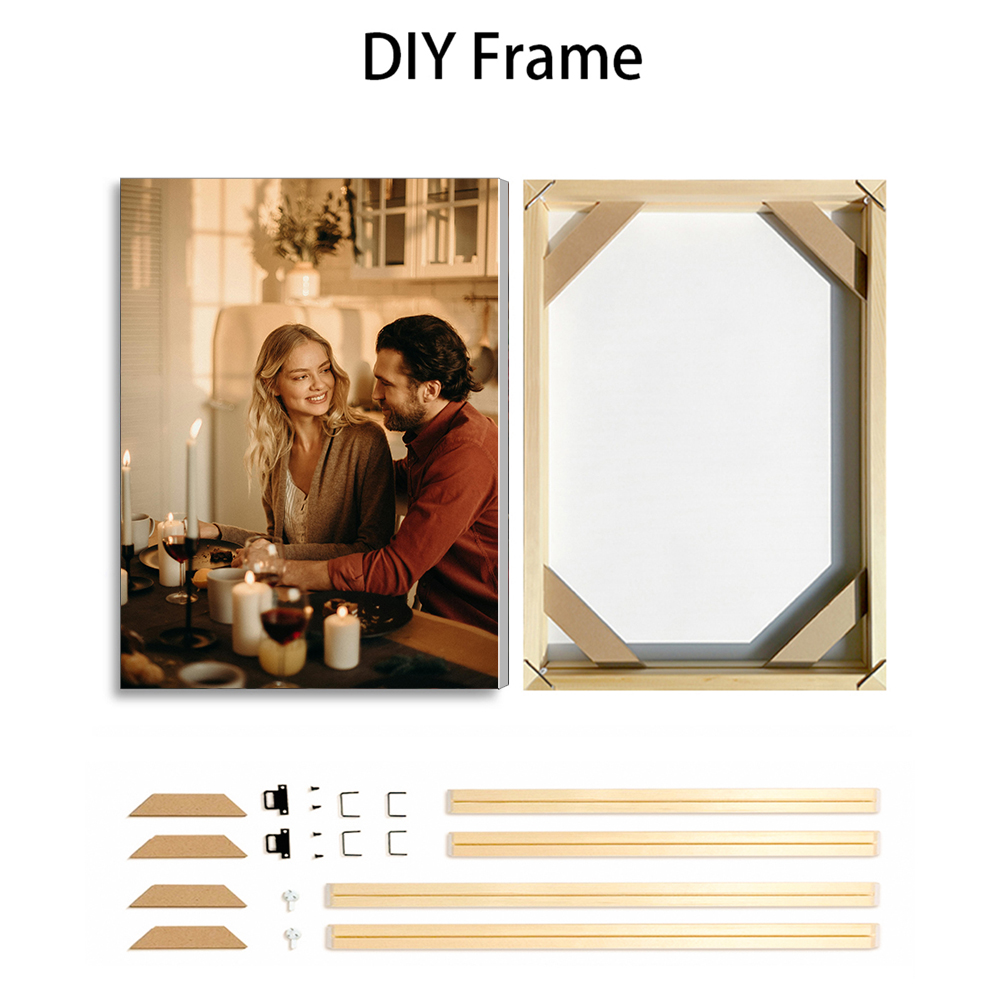 DIYウッドフレームまたはフレームレスポスター付きカスタム写 - Art Print Framed のレビューと価格