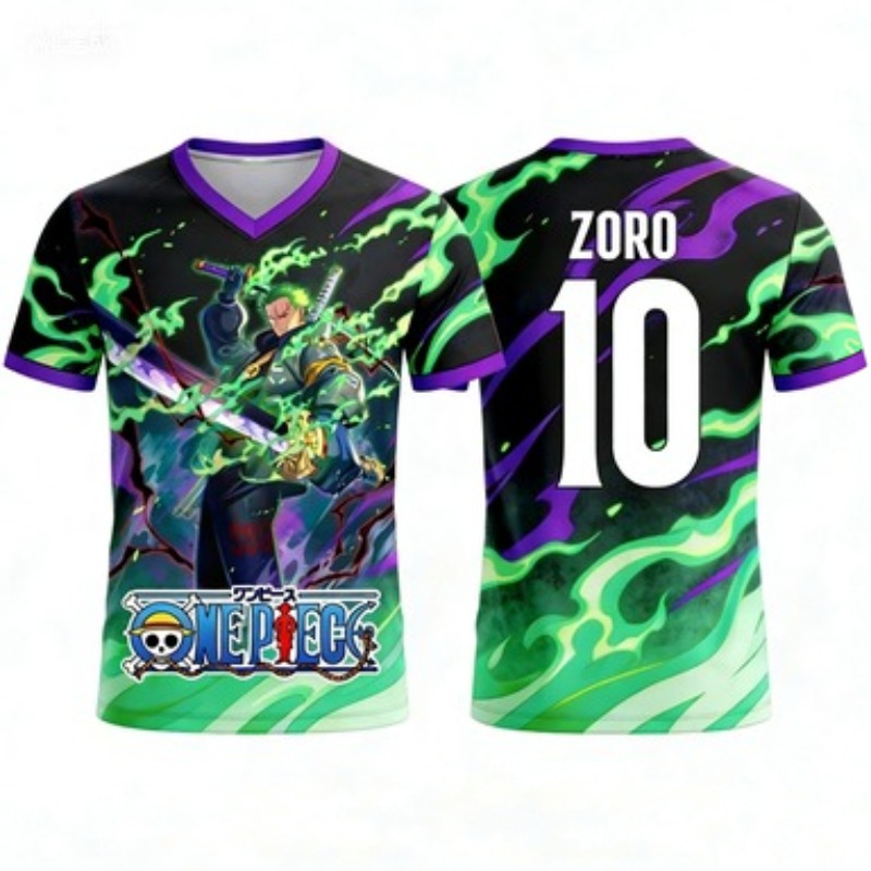 2026年夏新作アニメフットボールスポーツ速乾半袖Tシャツ  - Anime Merchandise Online のレビューと価格