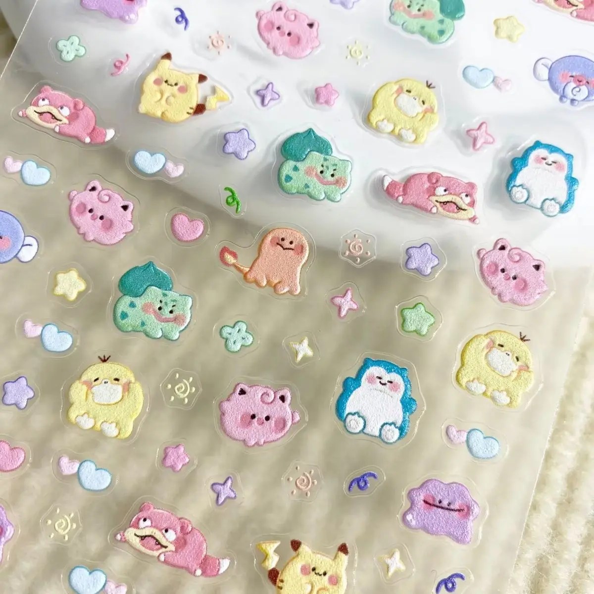 ポケモンピカチュウネイルステッカー 5D エンボス加工ネイル - Anime Merchandise Nepal のレビューと価格