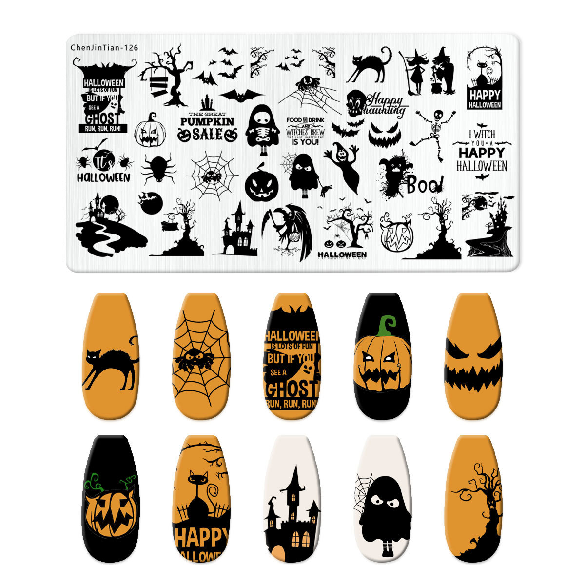 漫画のハロウィーンのネイルアートスタンピングプレート、アニメ - Anime Merchandise Nepal のレビューと価格